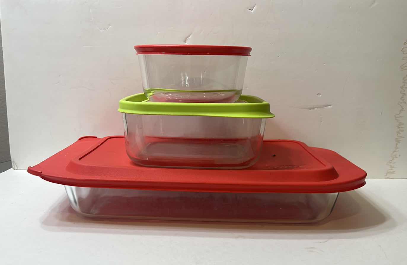 Photo 1 of 2 PRYEX CONTAINERS WITH LIDS AND ONE ZIPLOCK CONTAINER WITH LID