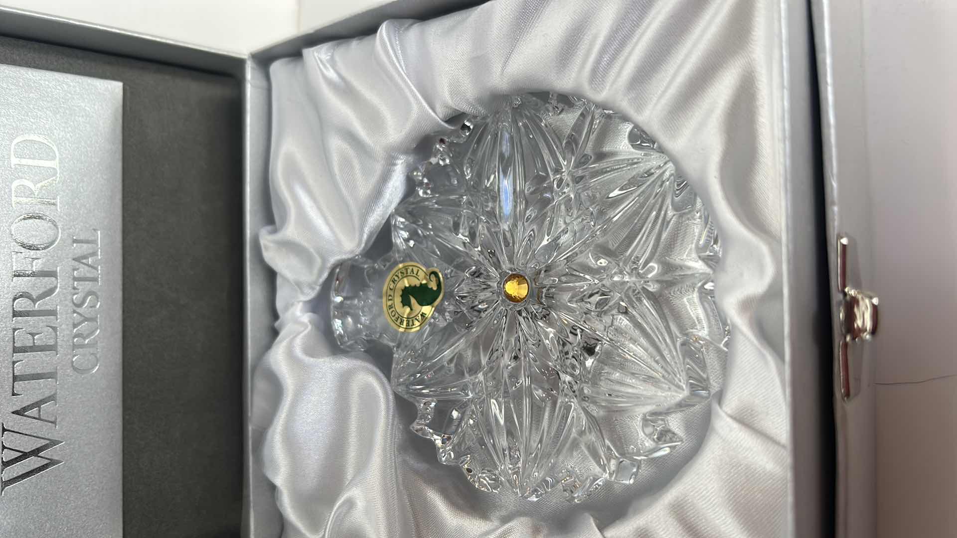Photo 3 of 2 COLLECTIBLE WATERFORD CRYSTAL PIECES- SNOWFLAKE WISHES LIMITED EDITION AND ANGEL