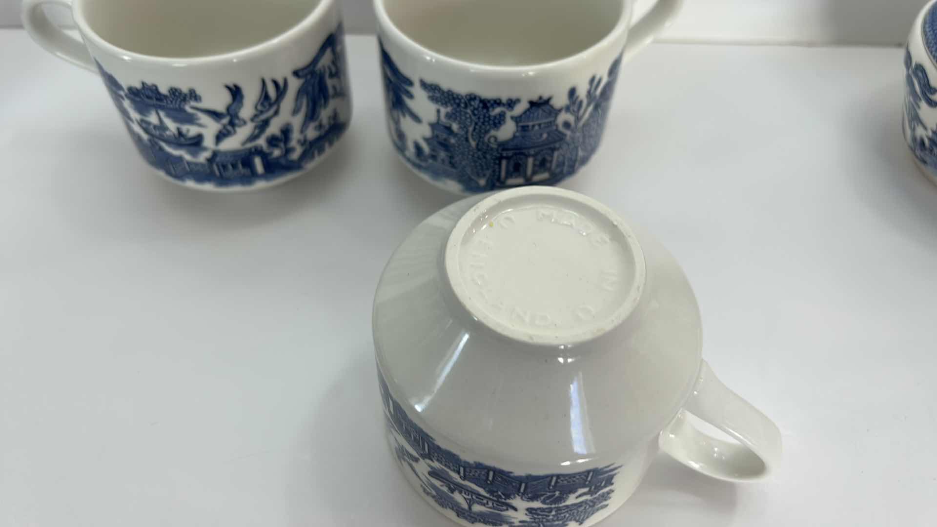 Photo 6 of BLUE AND WHITE PORCELAIN ASSORTMENT MADE IN ENGLAND