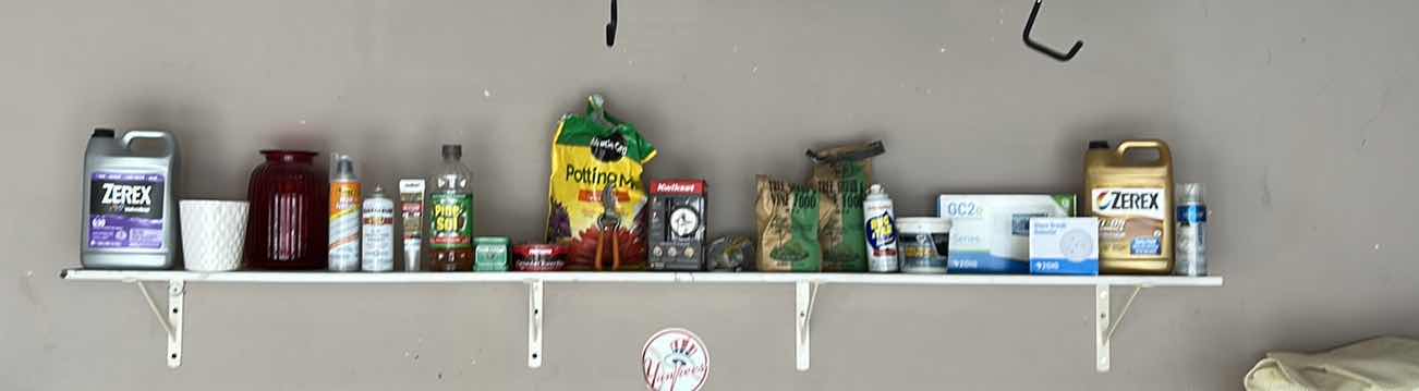 Photo 1 of CONTENTS ON SHELF IN GARAGE