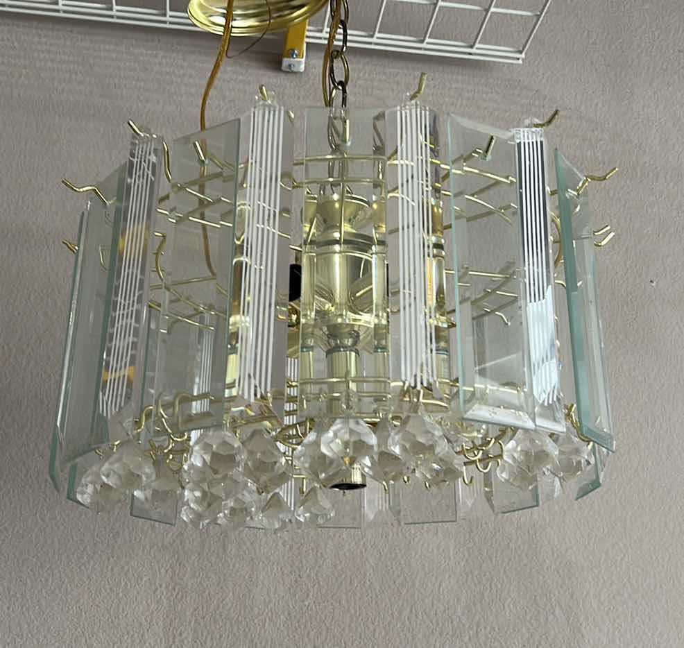 Photo 1 of NEW GLASS AND ACRYLIC CHANDELIER