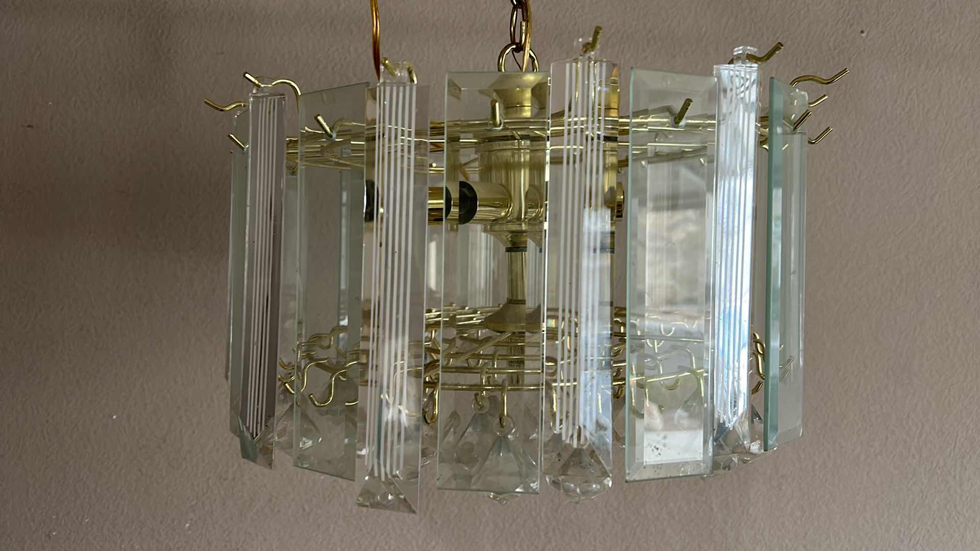Photo 3 of NEW GLASS AND ACRYLIC CHANDELIER