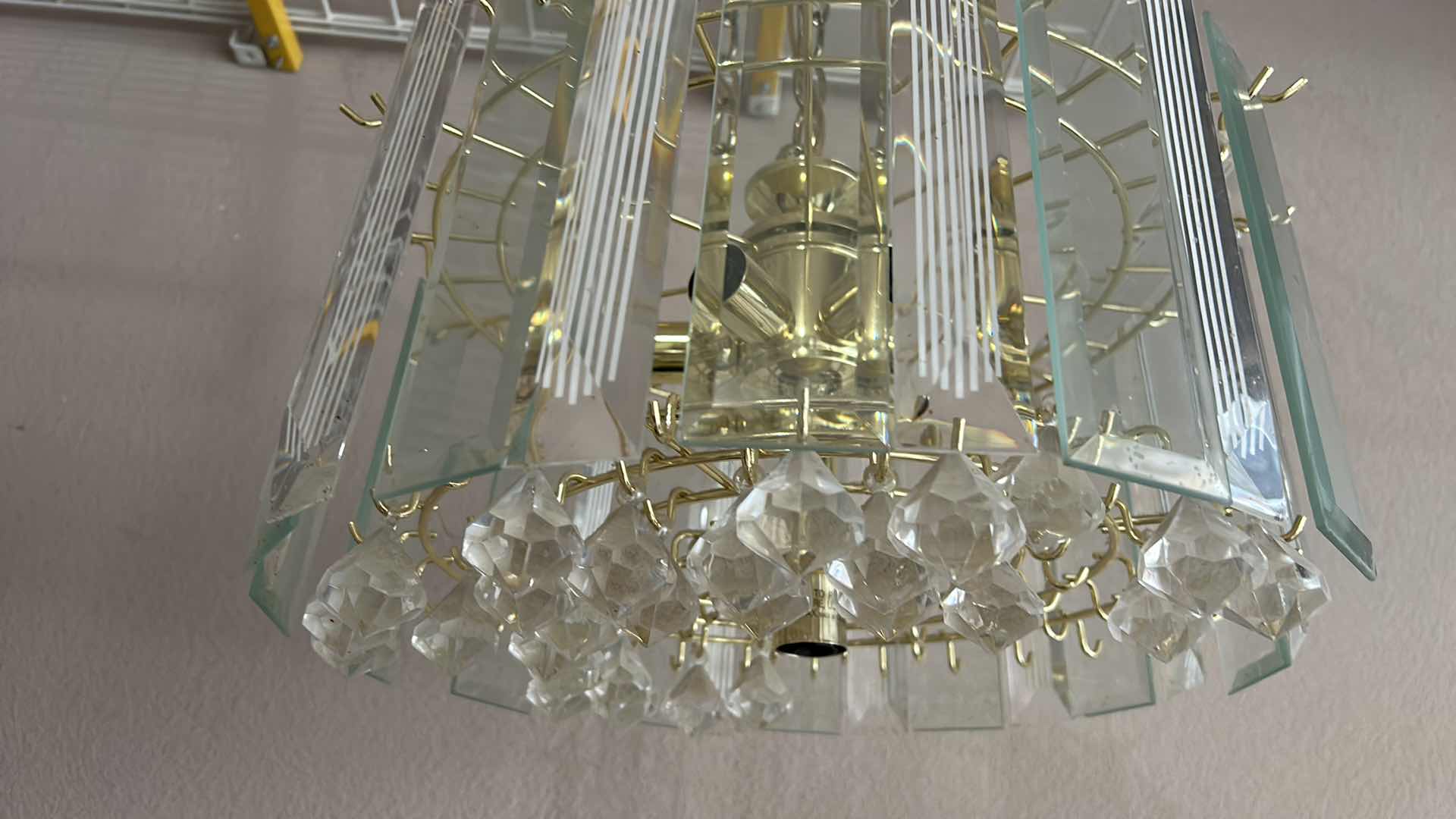 Photo 4 of NEW GLASS AND ACRYLIC CHANDELIER