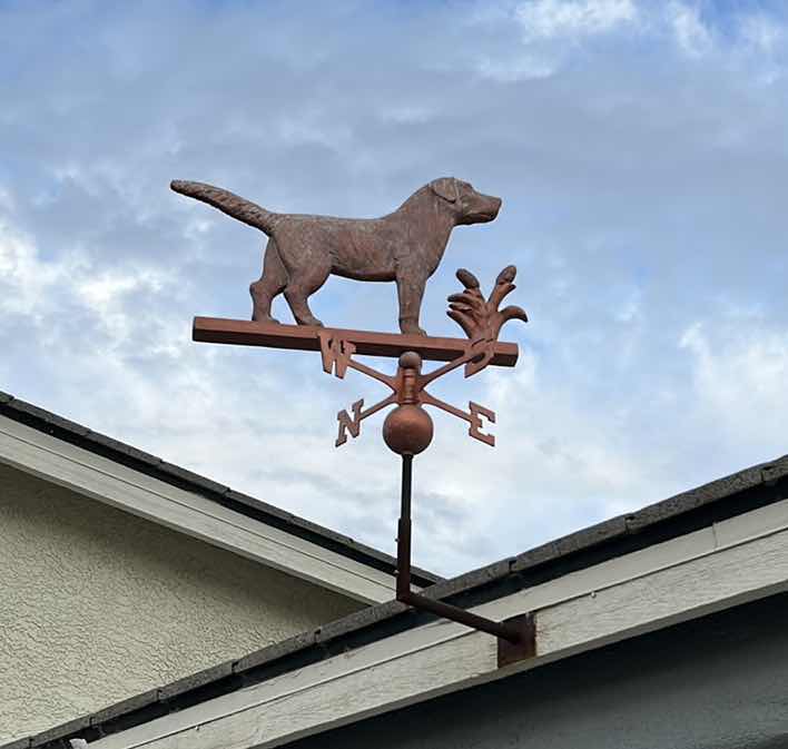 Photo 5 of LARGE COPPER DOG WEATHER VANE