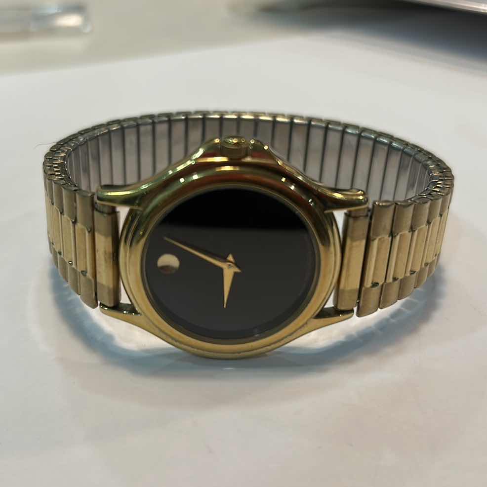 Photo 2 of MENS GOLD MOVADO WATCH (NEEDS BATTERY)