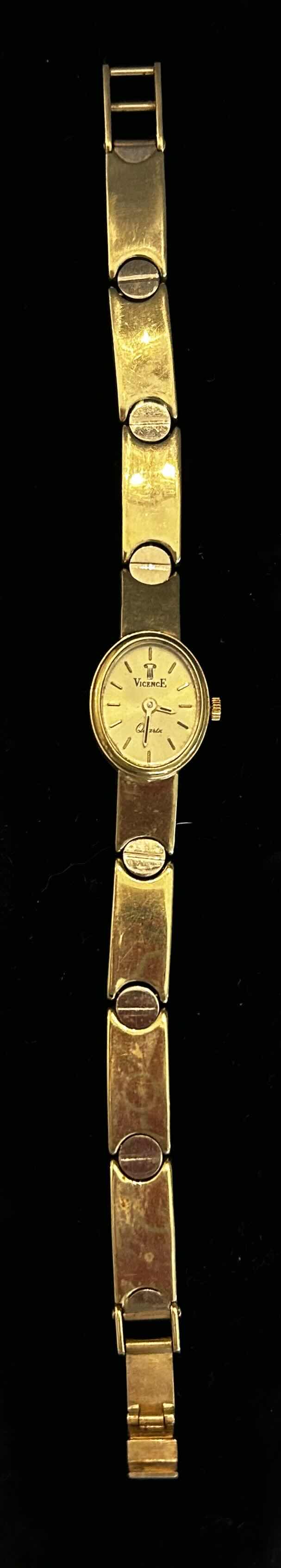 Photo 7 of SOLID 14K GOLD MADE IN ITALY QUARTZ WATCH WITH SOLID 14K BRACELET WATCH BAND