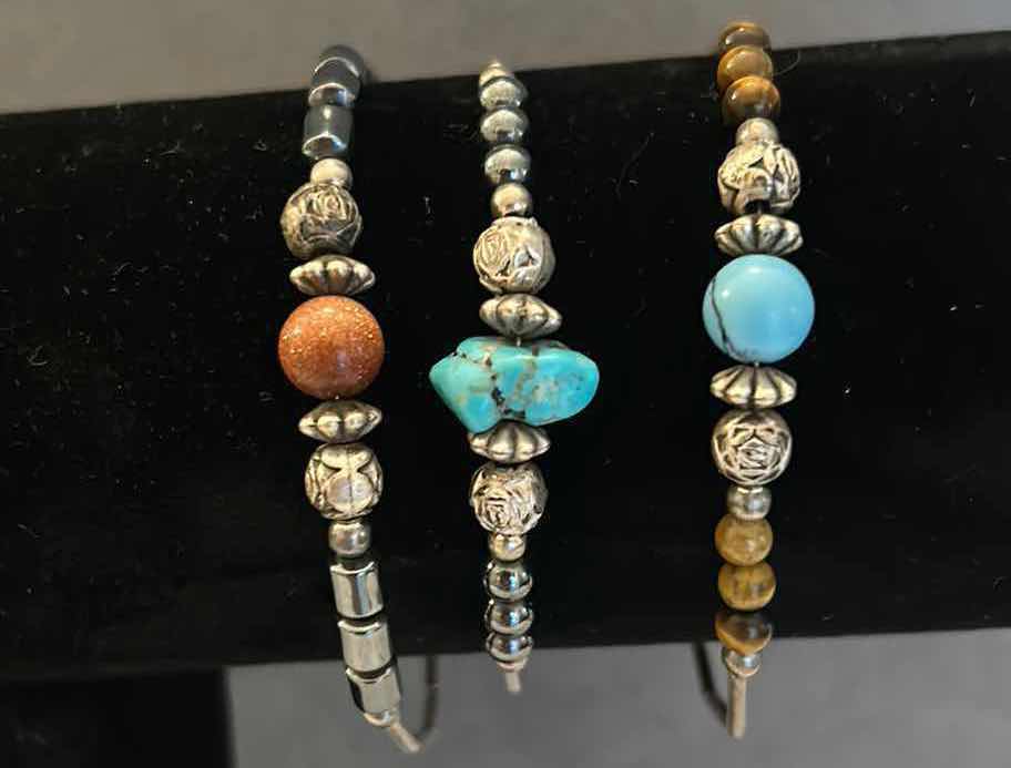 Photo 1 of 3 VINTAGE AMERICAN INDIAN MADE BRACELETS