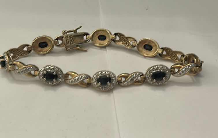 Photo 6 of FINE JEWELRY- .925 STERLING SILVER BRACELET AND RING WITH GEMSTONES