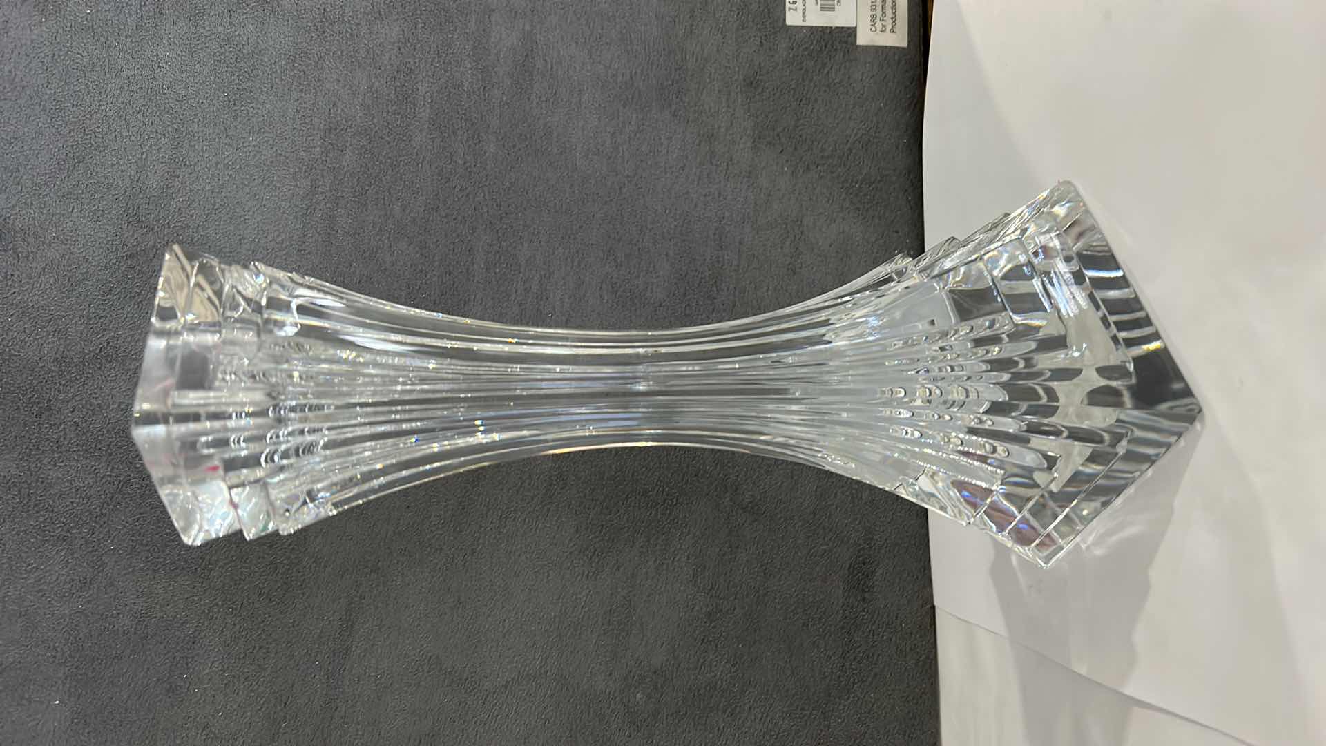 Photo 3 of MIKASA CRYSTAL 10” PAIR CANDLE HOLDERS WITH BOX $75