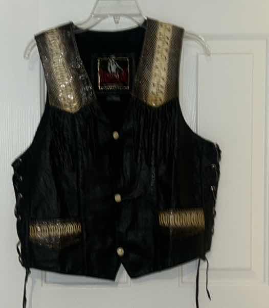 Photo 7 of LEATHER AND SNAKESKIN VEST M/L