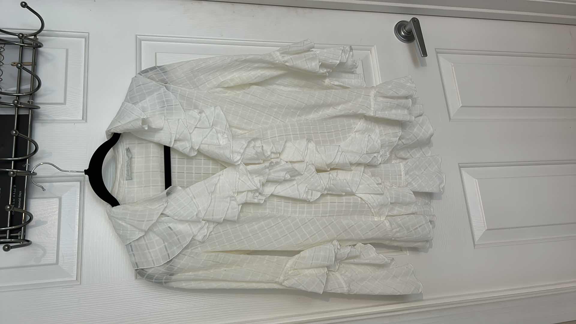 Photo 2 of DESIGNER WOMENSWEAR- ANNE FONTOINE PARIS EUROPEAN SIZE 38 RUFFLED BLOUSE AND RALPH LAUREN BLOUSE SIZE SMALL