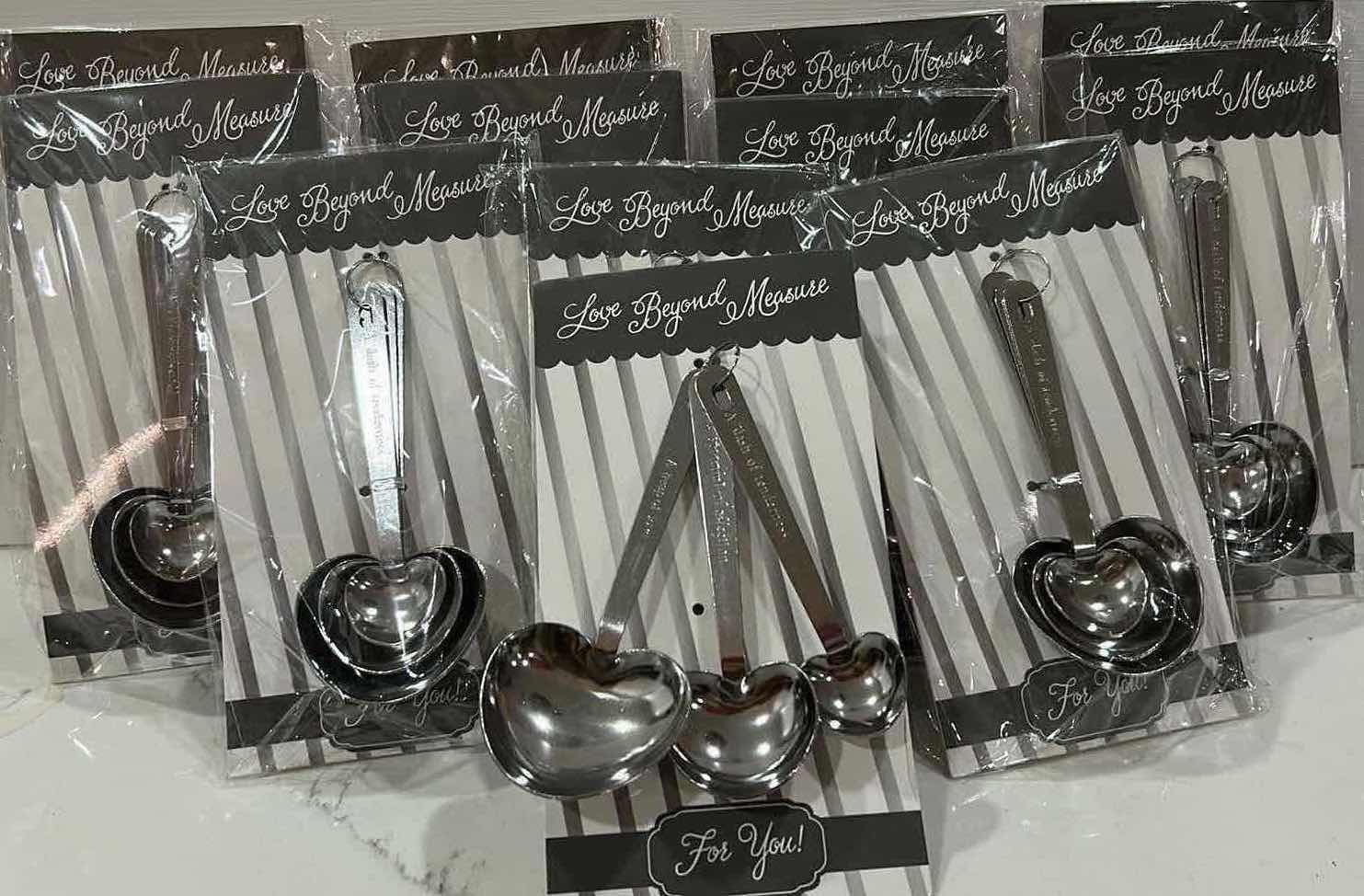 Photo 1 of 12 NEW “LOVE BEYOND MEASURE” MEASURING SPOON SETS, A DASH OF TENDERNESS, A SPOONFUL OF AFFECTION AND A HEAP OF LOVE