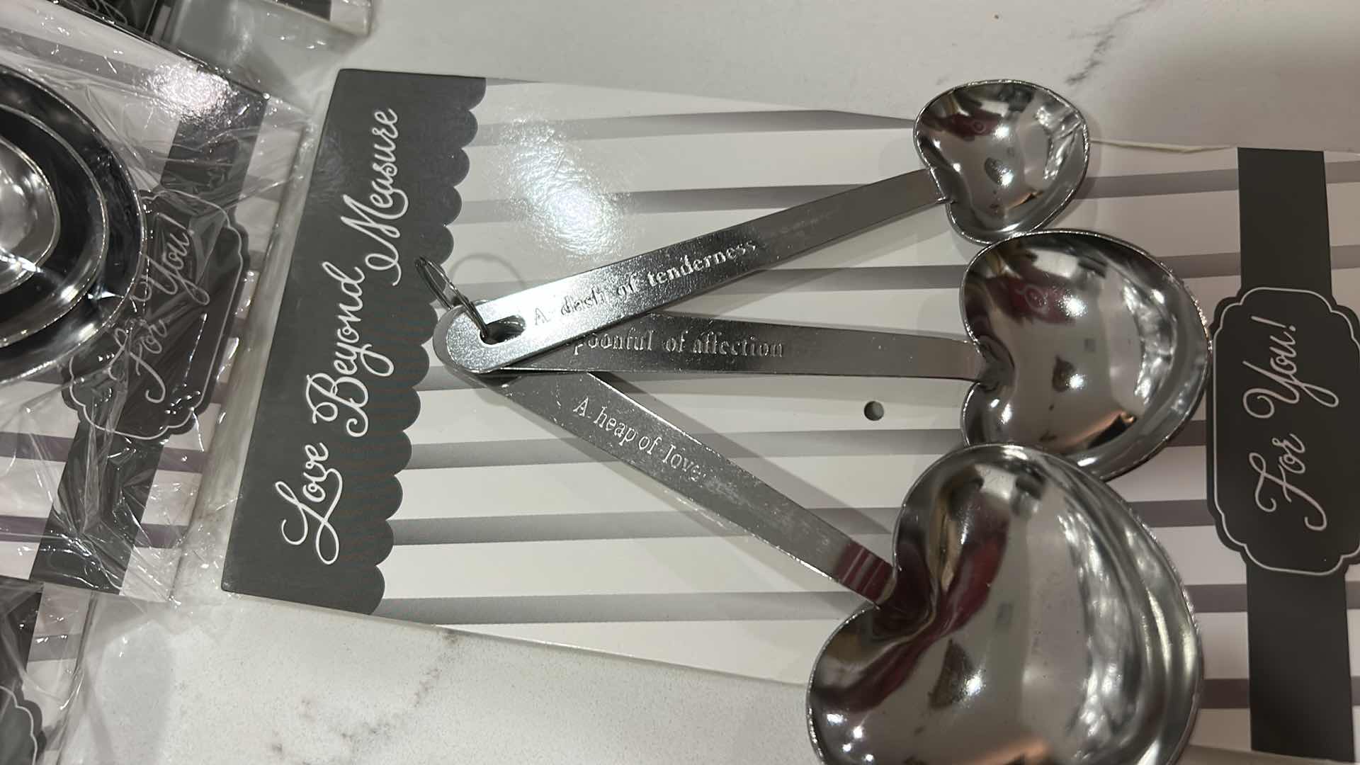 Photo 2 of 12 NEW “LOVE BEYOND MEASURE” MEASURING SPOON SETS, A DASH OF TENDERNESS, A SPOONFUL OF AFFECTION AND A HEAP OF LOVE