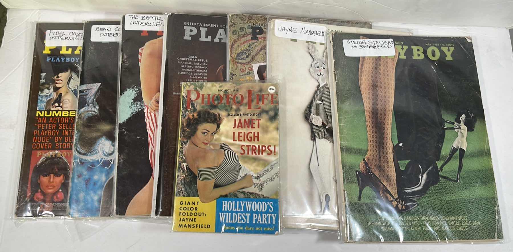 Photo 1 of 1960S PLAYBOY MAGAZINES (7) & 1958 PHOTO LIFE MAGAZINE