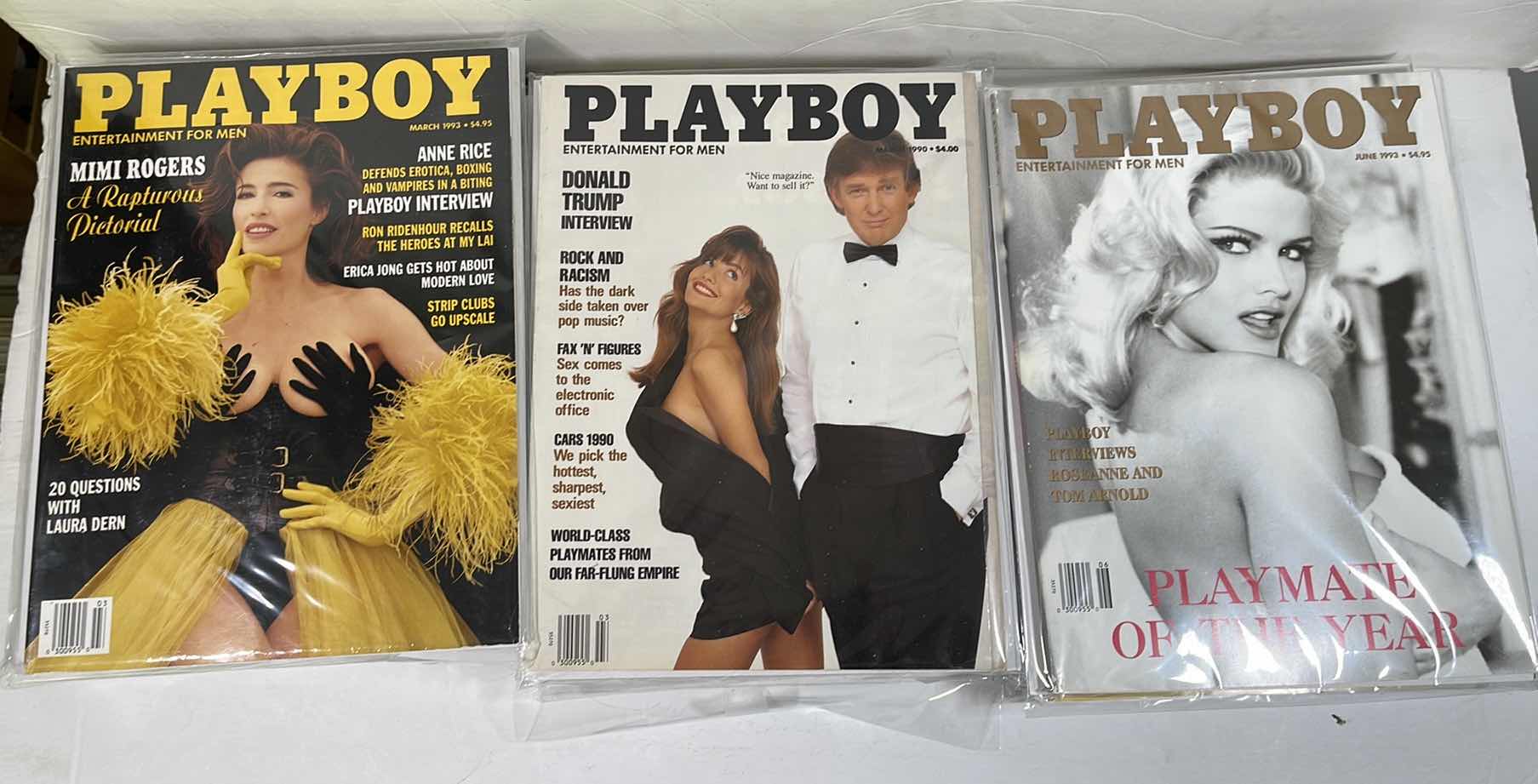 Photo 2 of 20 PLAYBOY MAGAZINES 1990S WITH DONALD TRUMP MARCH 1990 EDITION