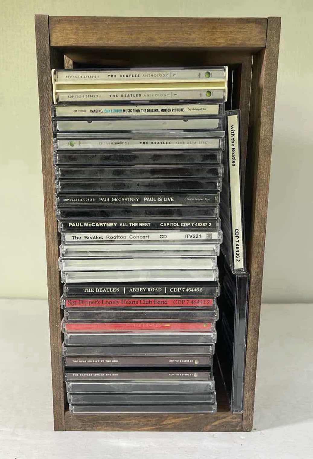 Photo 1 of 30 BEATLES, MCCARTNEY & LENON CDS WITH WOODEN BOX