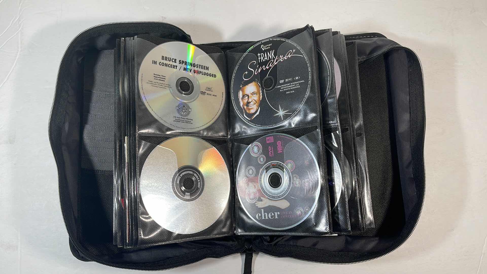 Photo 4 of CONCERT/VIDEO MUSIC CD/DVDS VARIOUS & CASE LOGIC CARRY CASE