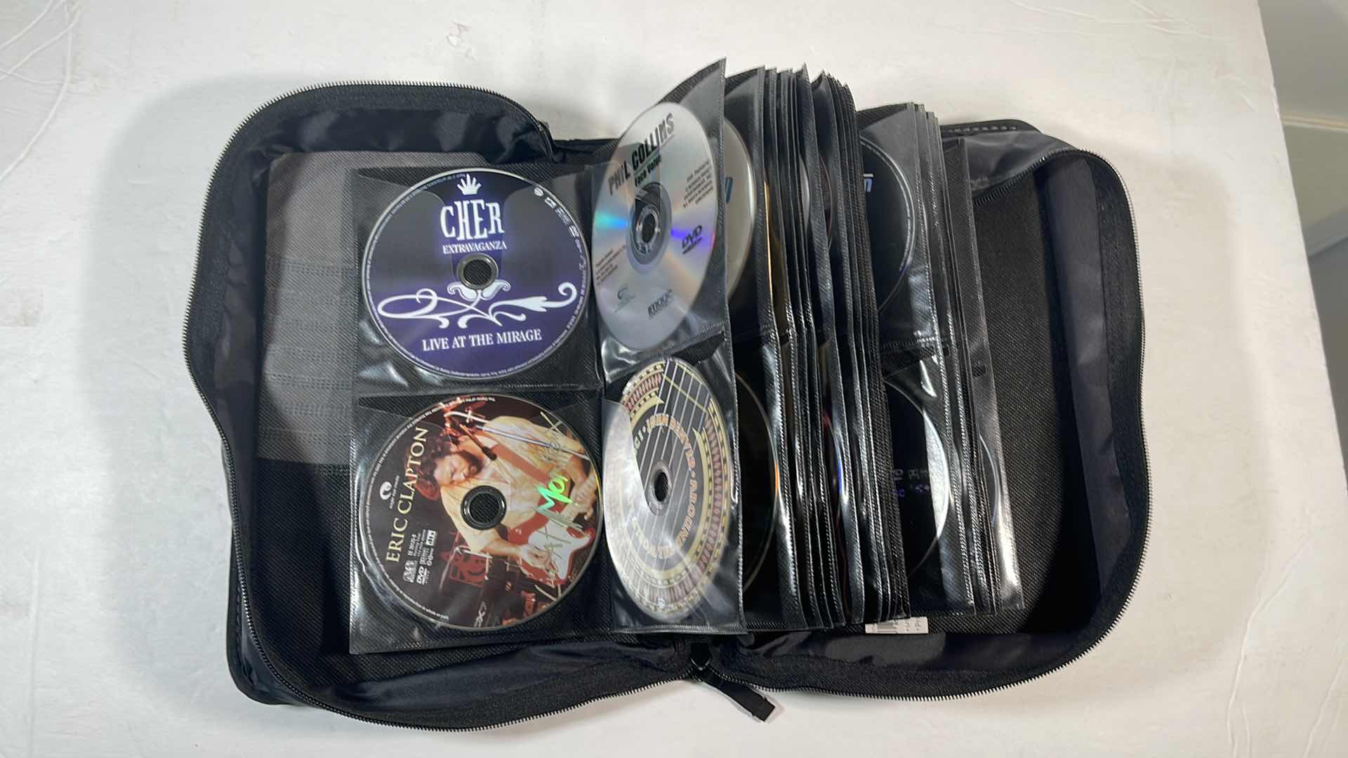 Photo 2 of CONCERT/VIDEO MUSIC CD/DVDS VARIOUS & CASE LOGIC CARRY CASE