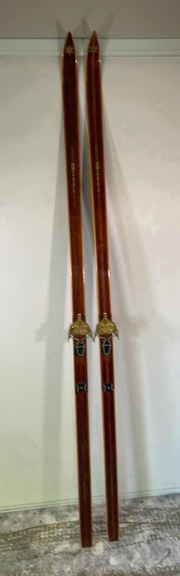 Photo 1 of BONNA MODEL 2400 NORDIC CROSS CONTRY SKIS H81” WITH TROLL BINDING