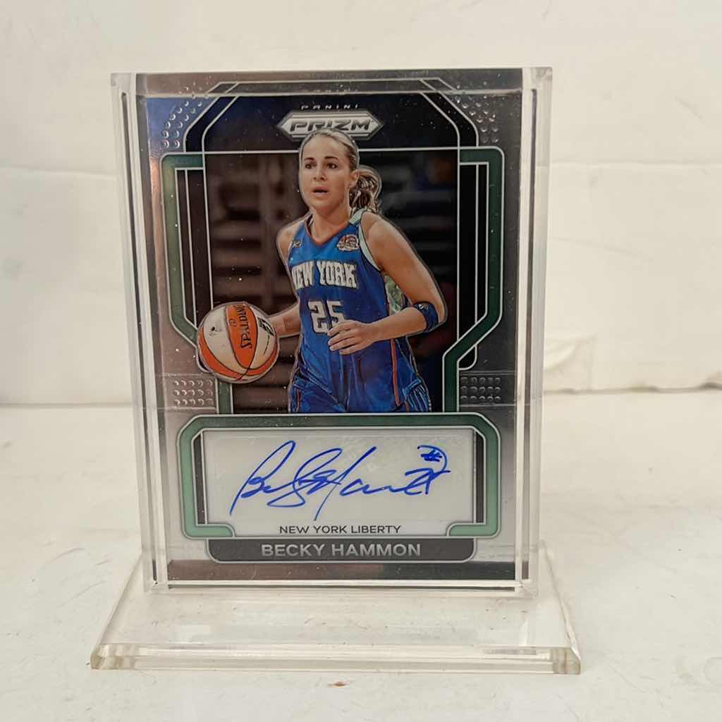 Photo 1 of BECKY HAMILTON NEW YORK LIBERTY SIGNED PANINI TRADING CARD