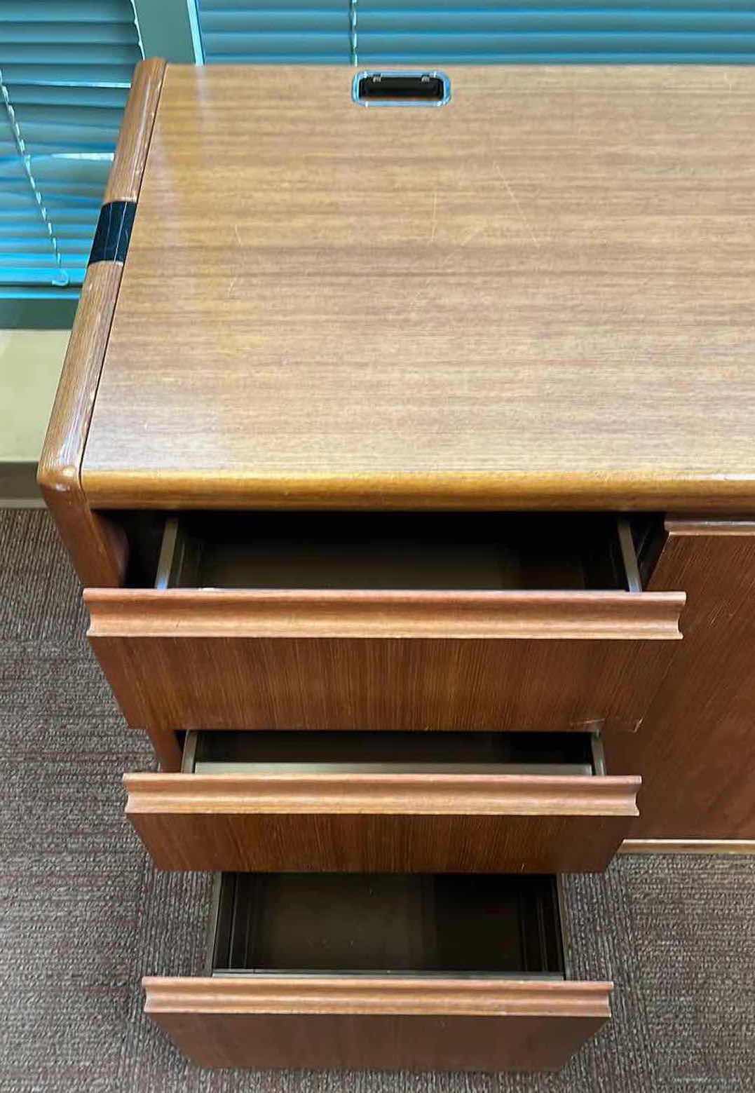 Photo 5 of STEELCASE MAHOGANY SOLID WOOD 6 DRAWER 2 DOOR  CABINET 70” X 20” H29”