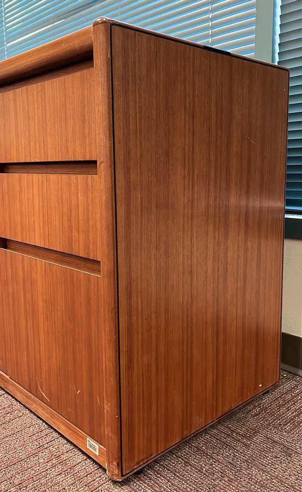 Photo 3 of STEELCASE CHERRY FINISH SOLID WOOD 6 DRAWER 2 DOOR  CABINET 70” X 20” H29”