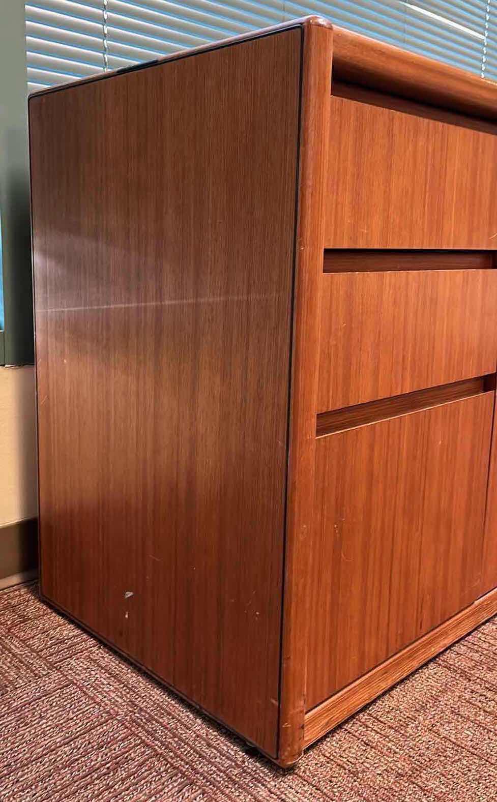 Photo 4 of STEELCASE MAHOGANY SOLID WOOD 6 DRAWER 2 DOOR  CABINET 70” X 20” H29”