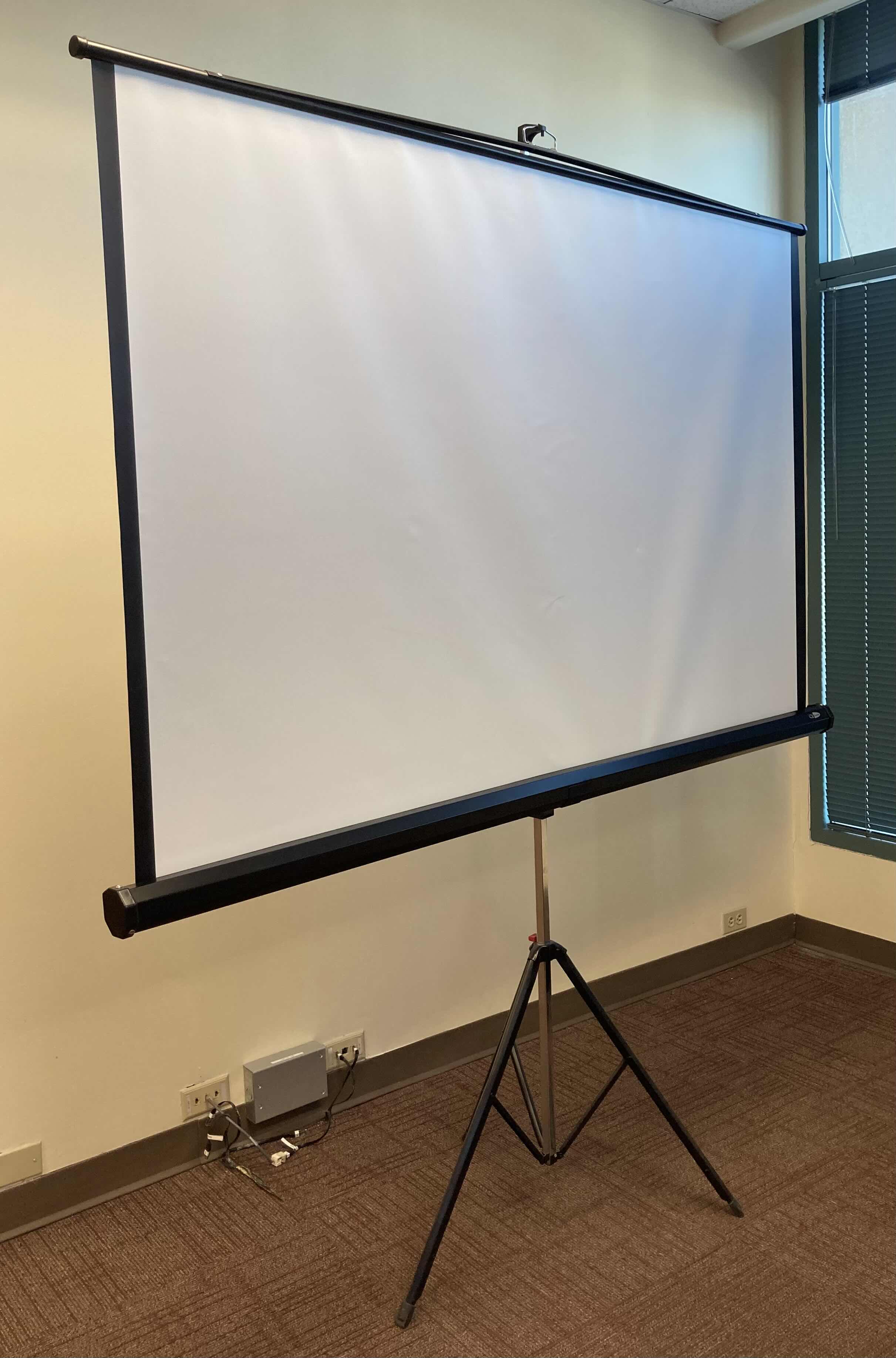 Photo 2 of PROJECTION SCREEN W STAND 74” X 84”