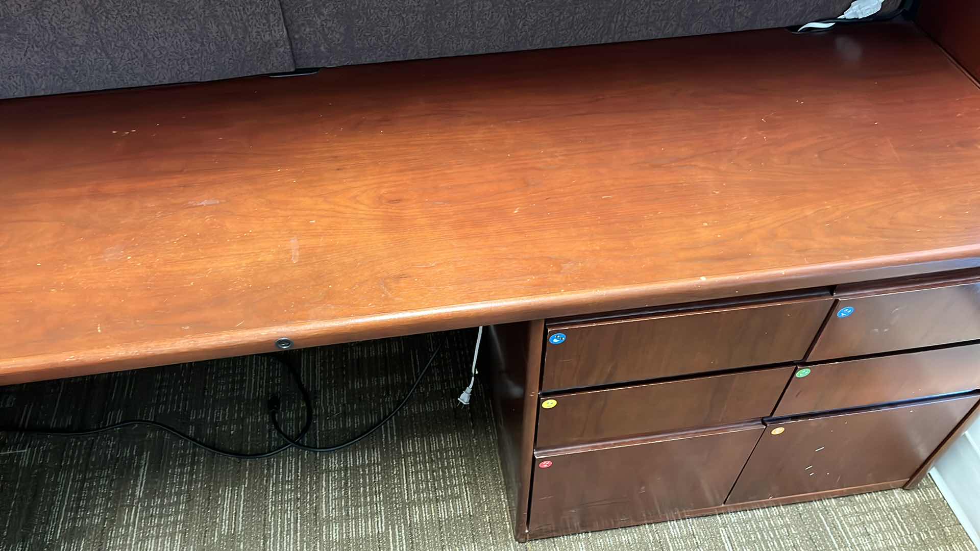 Photo 8 of STEELCASE MAHOGANY SOLID WOOD 2 DRAWER LATERAL FILE CABINET 45” X 20” H29.5”