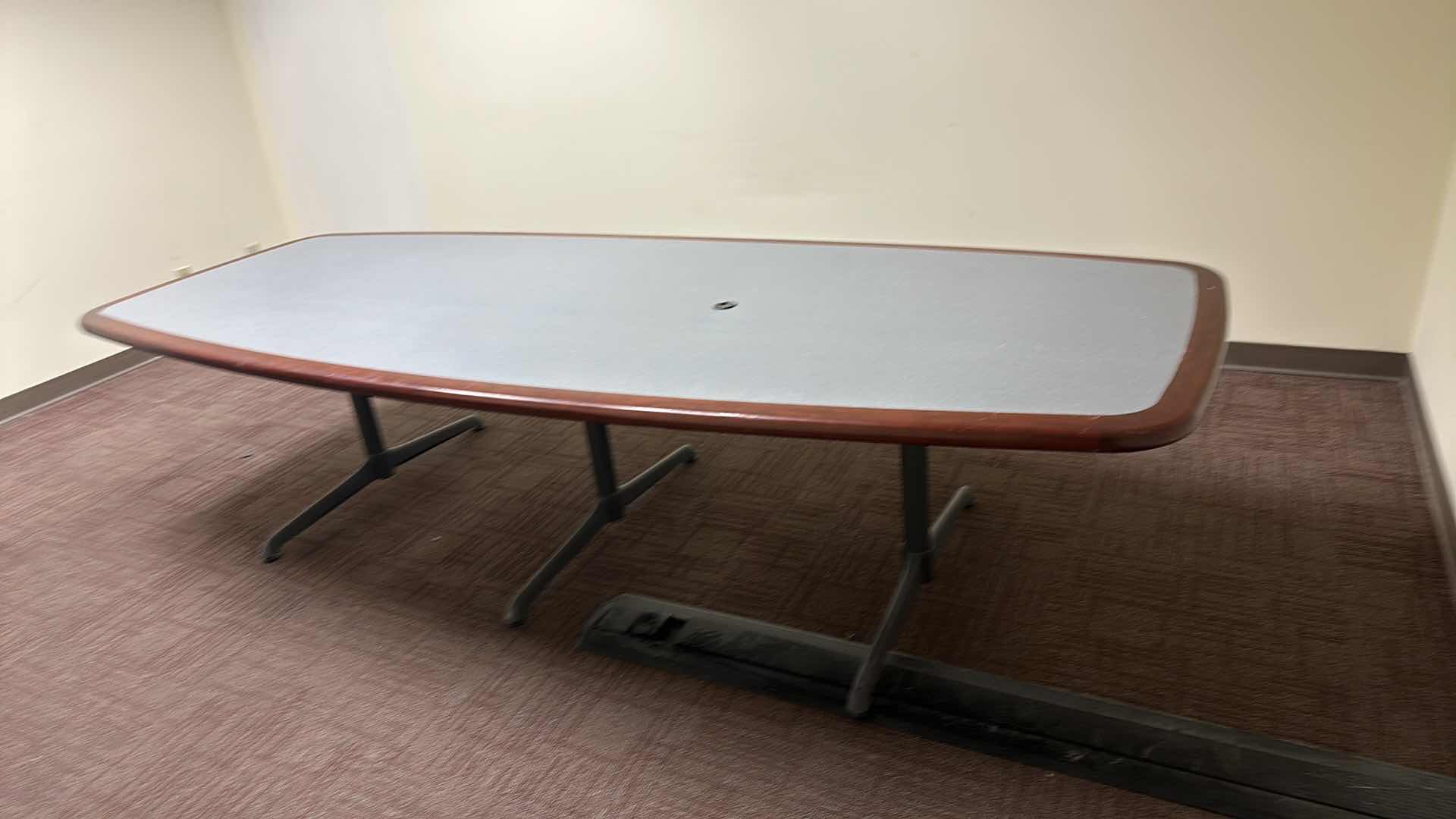 Photo 3 of WOOD TOP CONFERENCE TABLE 9FT10”X4FT X28”