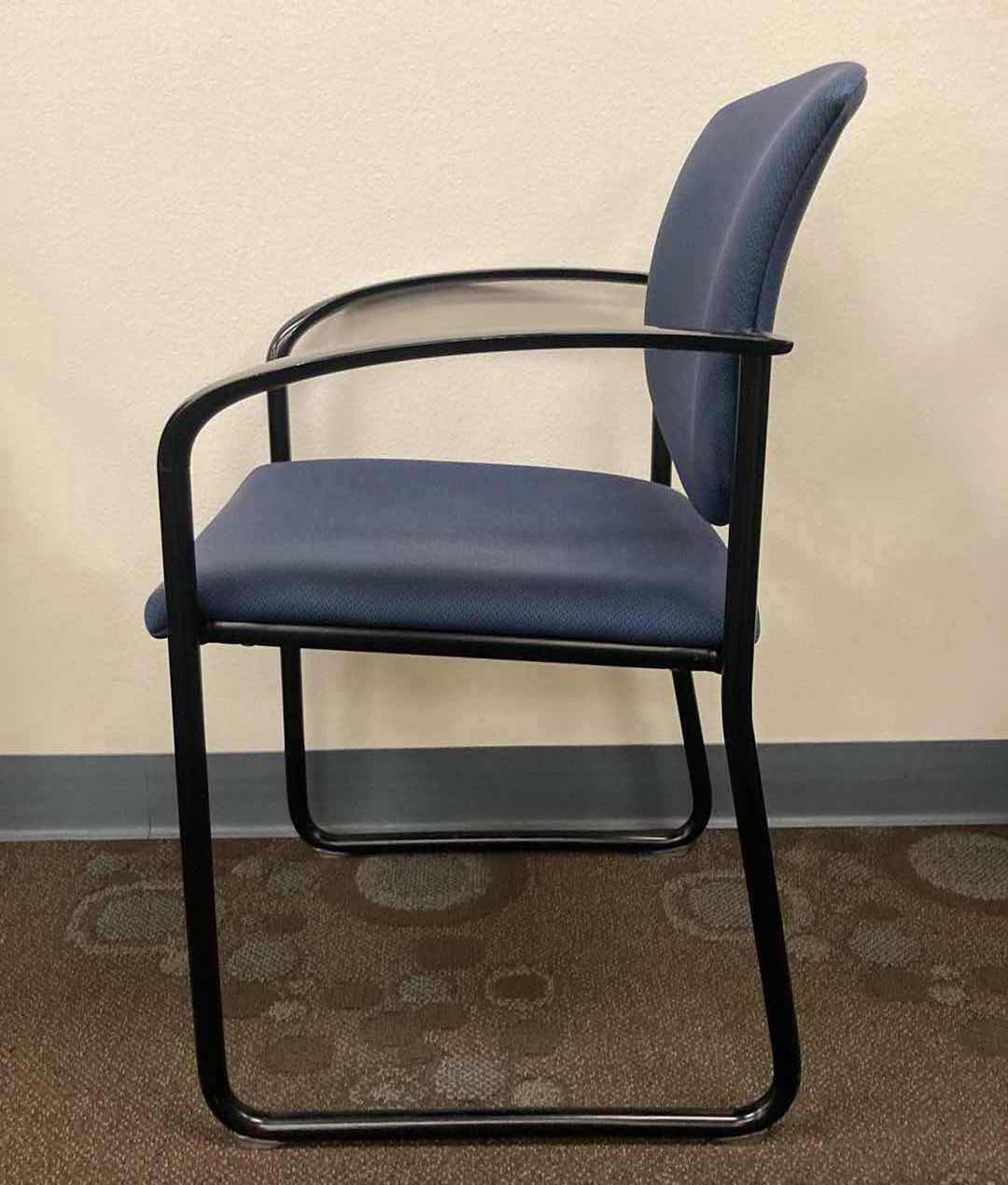 Photo 2 of STEELCASE PLAYER BLUE CLASSROOM/MEETING ROOM SIDE CHAIR 23.75” X 18” H32”