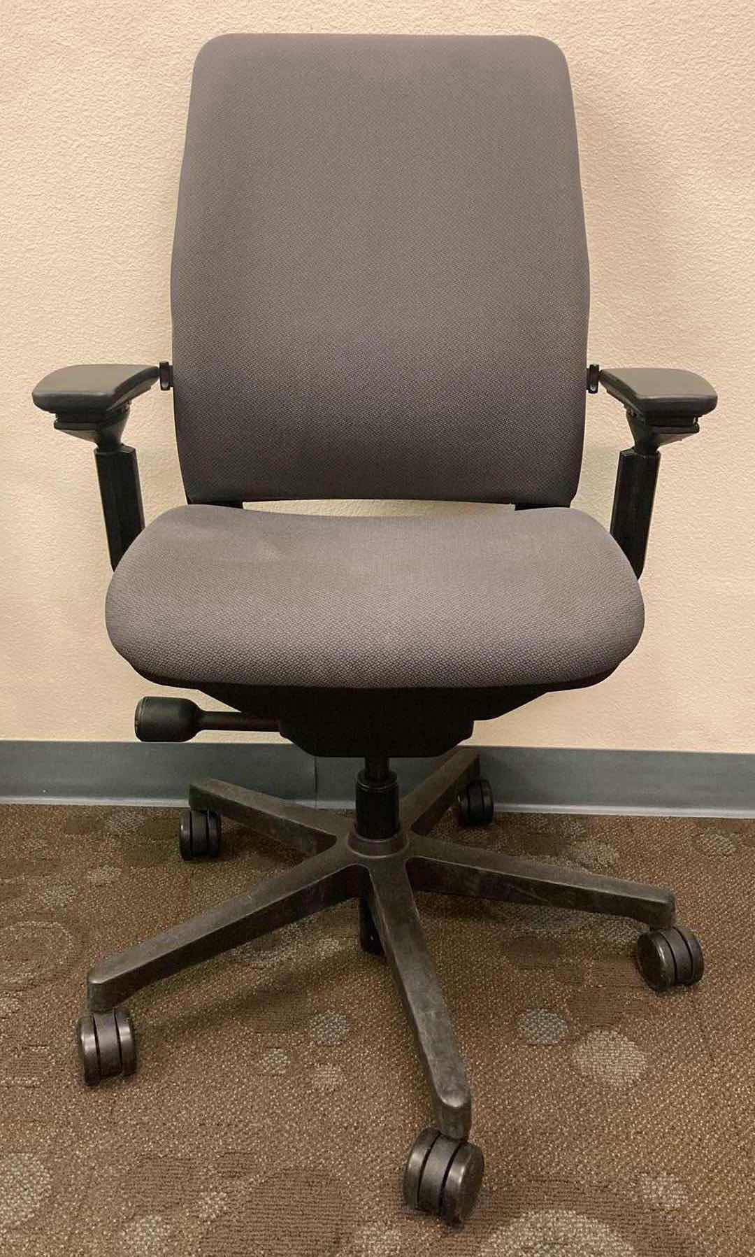 Photo 1 of STEELCASE AMIA GREY SWIVEL OFFICE CHAIR 21.25” X 27.5” H36.5-42”