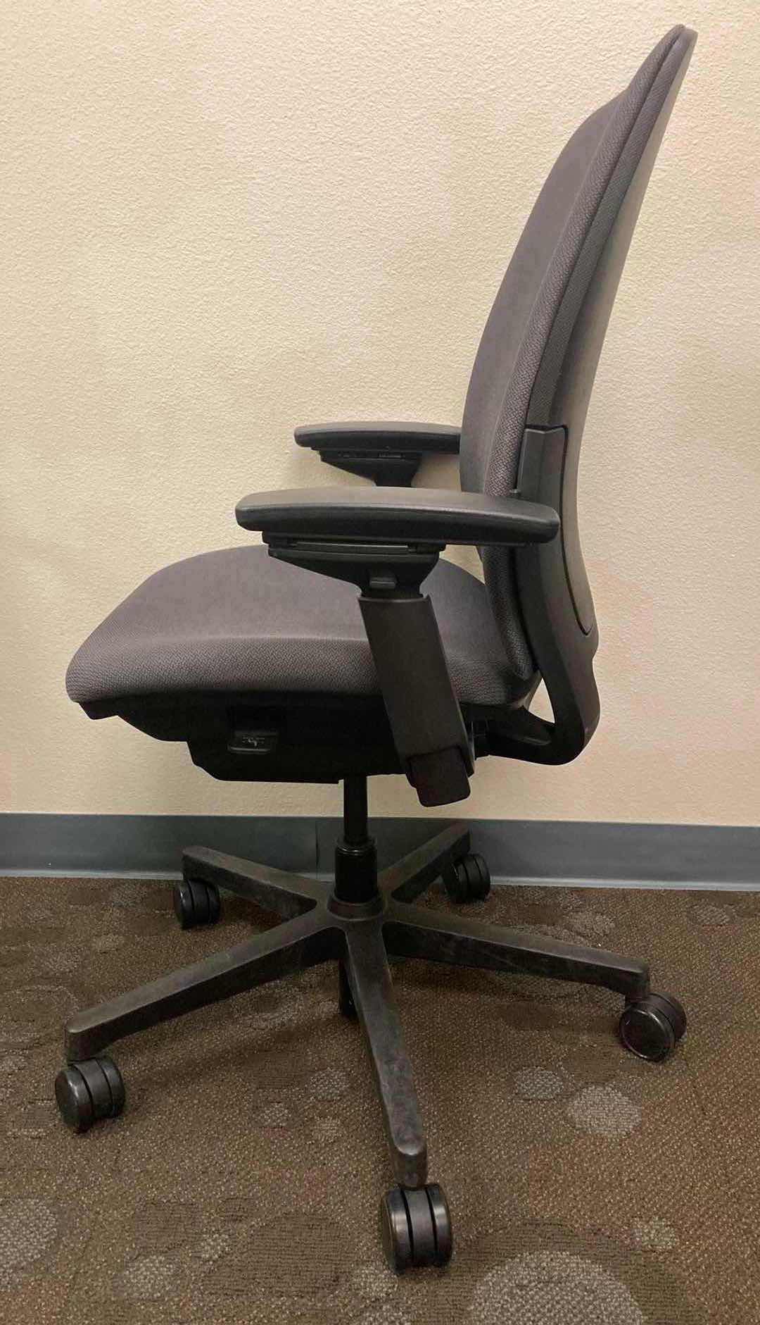 Photo 2 of STEELCASE AMIA GREY SWIVEL OFFICE CHAIR 21.25” X 27.5” H36.5-42”