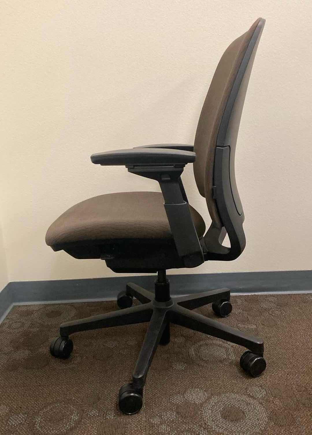 Photo 2 of STEELCASE AMIA BROWN SWIVEL OFFICE CHAIR 21.25” X 27.5” H36.5-42”