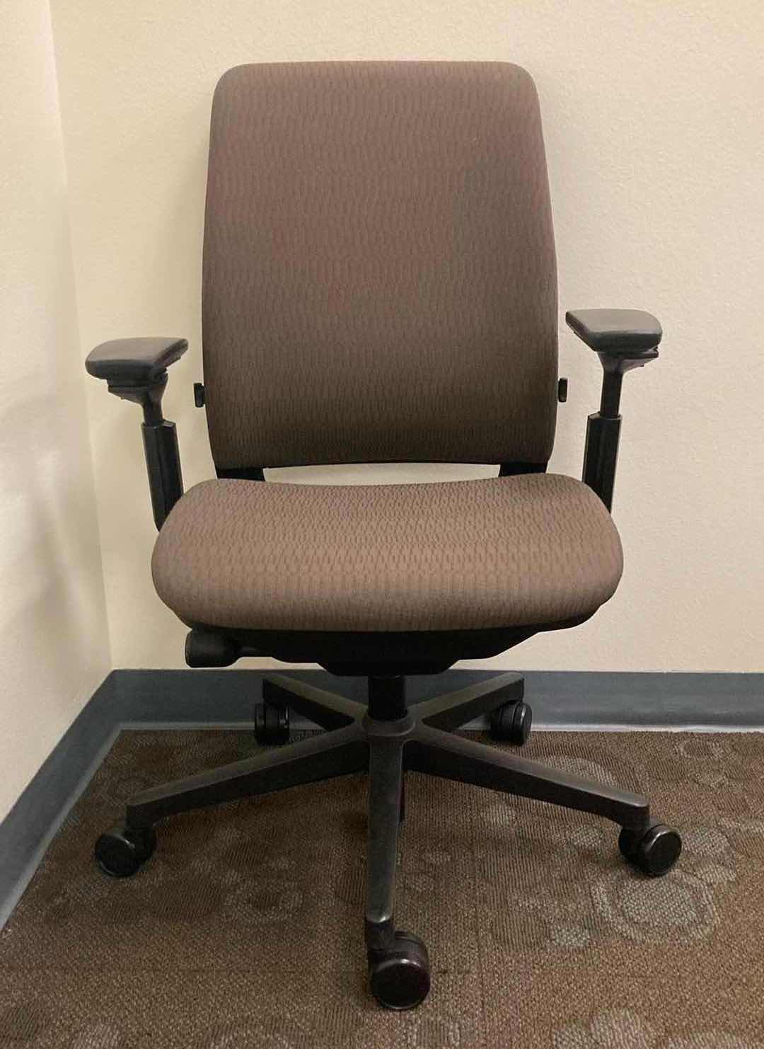 Photo 1 of STEELCASE AMIA BROWN SWIVEL OFFICE CHAIR 21.25” X 27.5” H36.5-42”