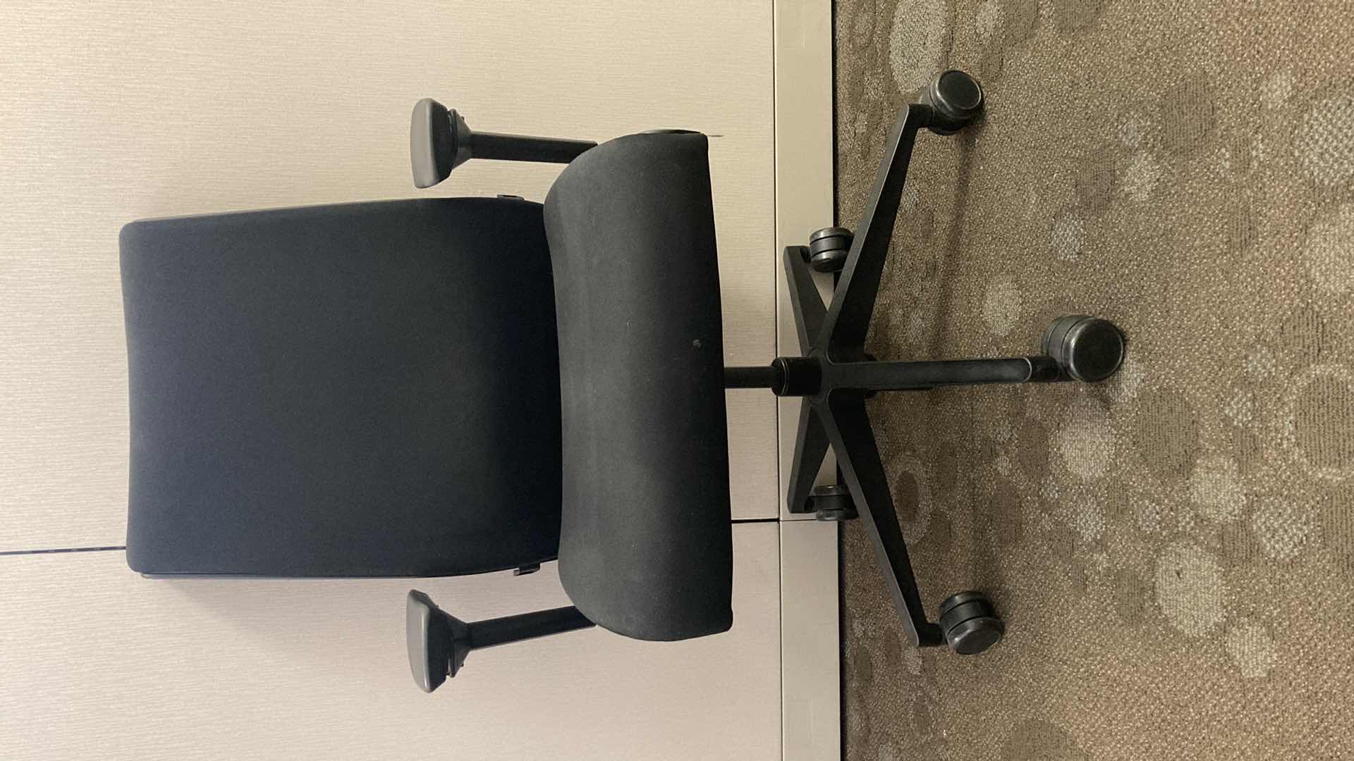 Photo 1 of STEELCASE BLACK SWIVEL THINK CHAIR 27” X 21” H36.75-41.5”