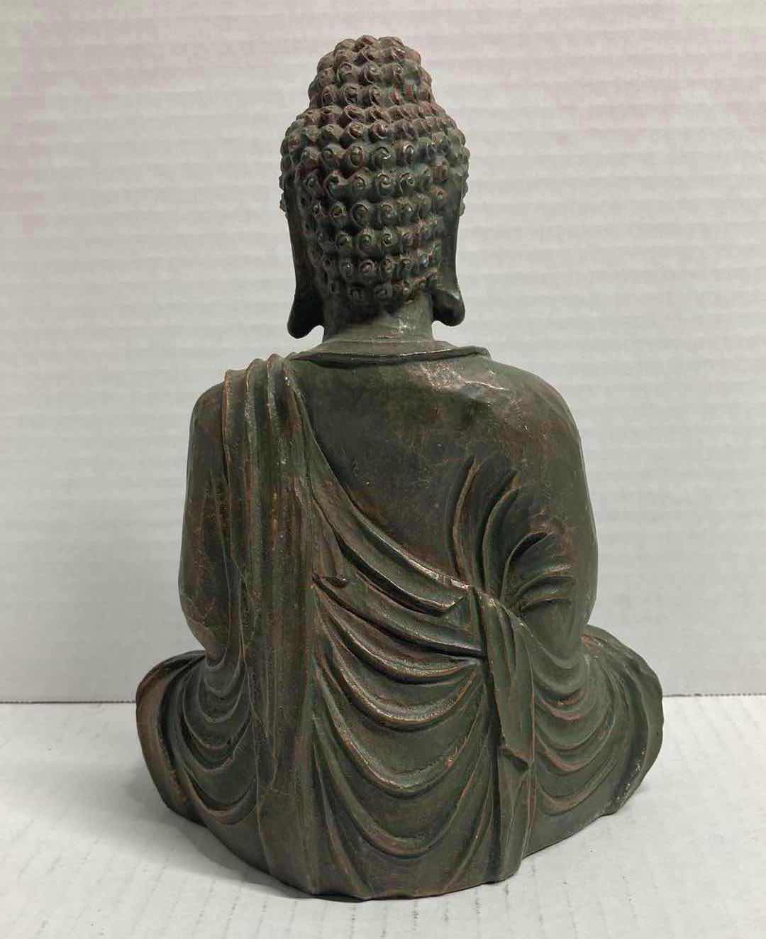 Photo 1 of ELEGANT EXPRESSIONS RESIN BUDDHA STATUE CANDLE HOLDER H9”
