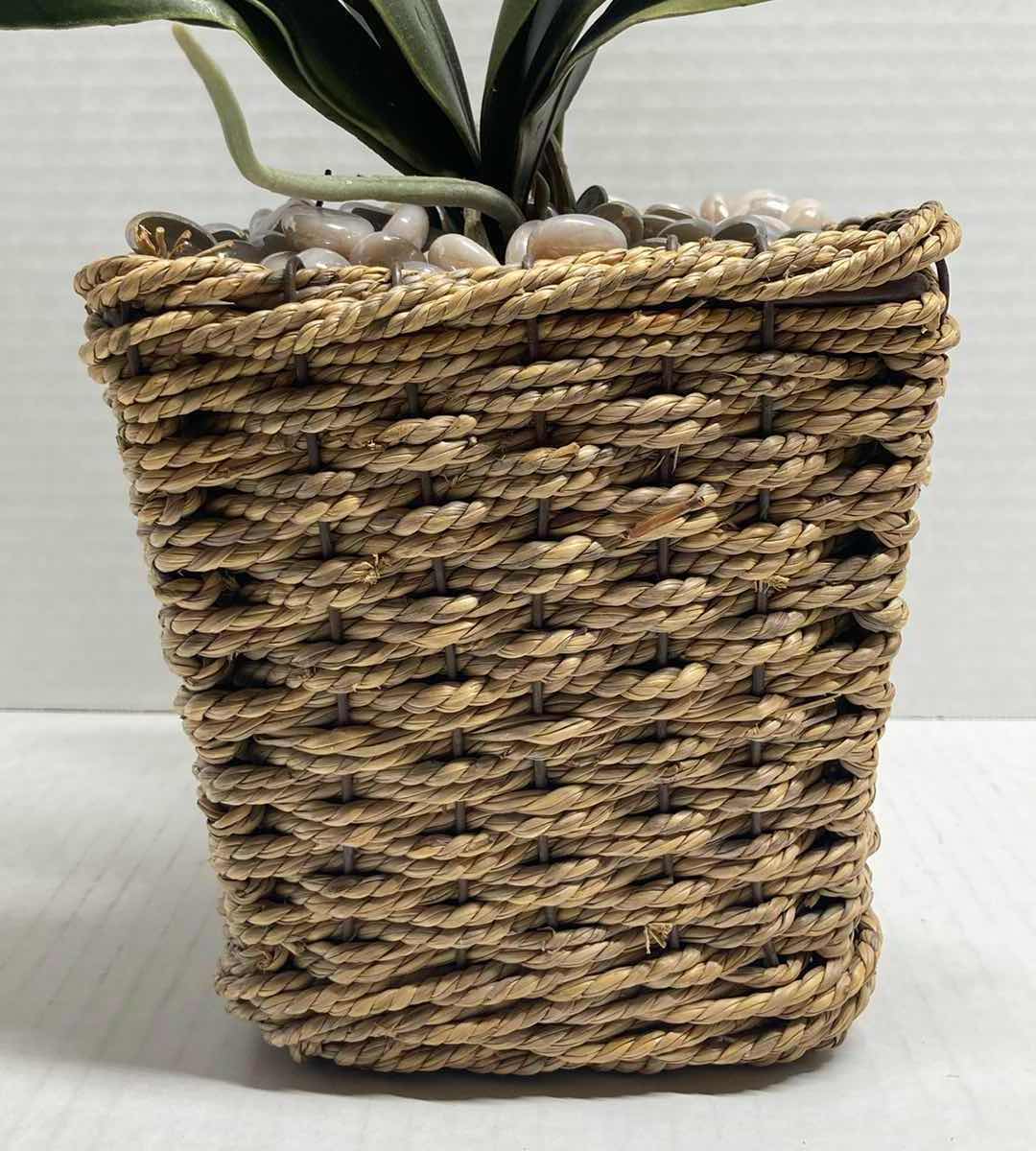Photo 1 of MOTH ORCHID ARTIFICIAL DECORATIVE PLANT W WOVEN BASKET H24”