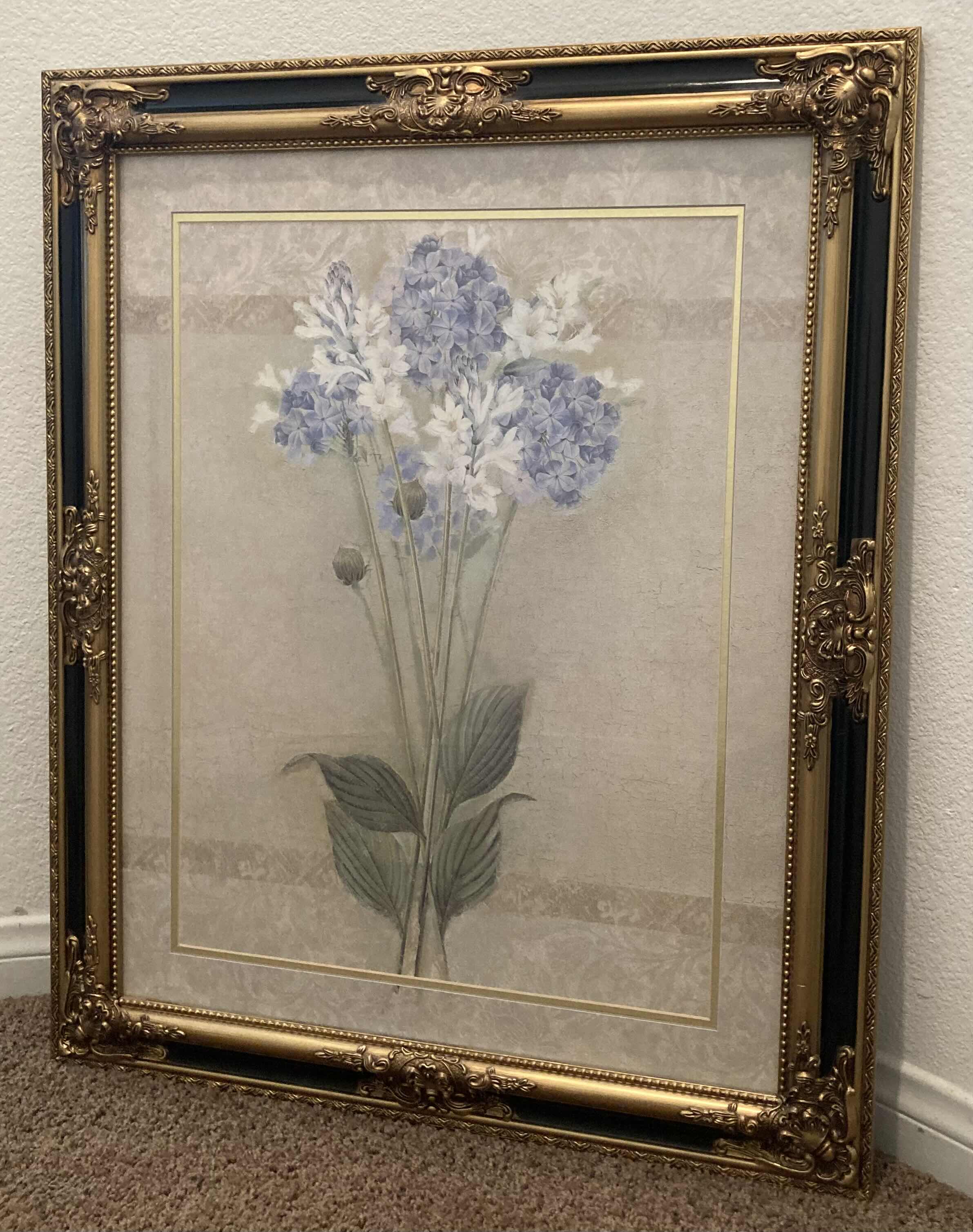 Photo 1 of FLORAL PAINTING FRAMED REPRINT ARTWORK 27” X 33”