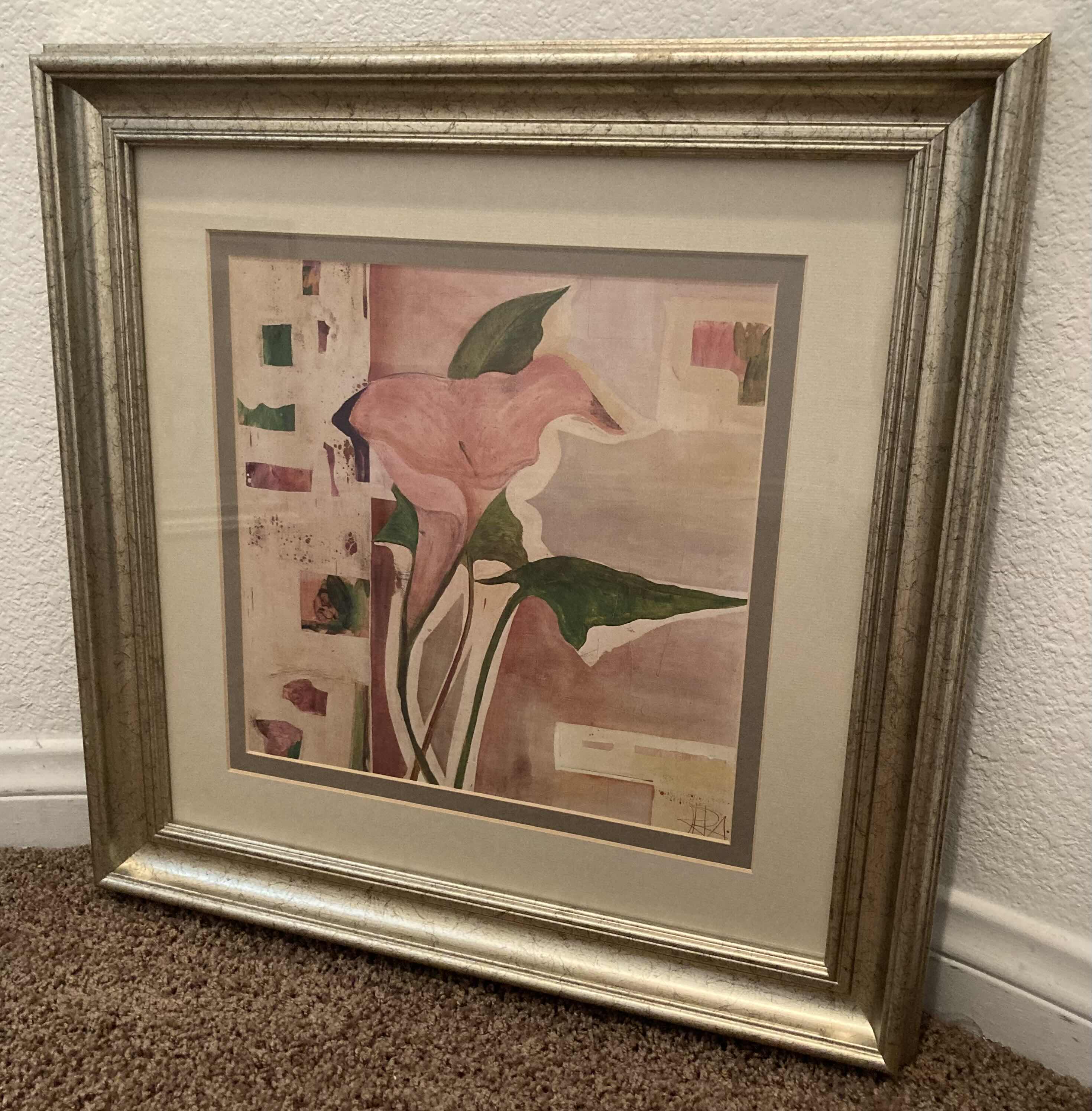 Photo 1 of BLUTENANATOMIE PAINTING SIGNED BY ROSE RICHTER ARMGART FRAMED REPRINT ARTWORK 19.5” X 19.5”