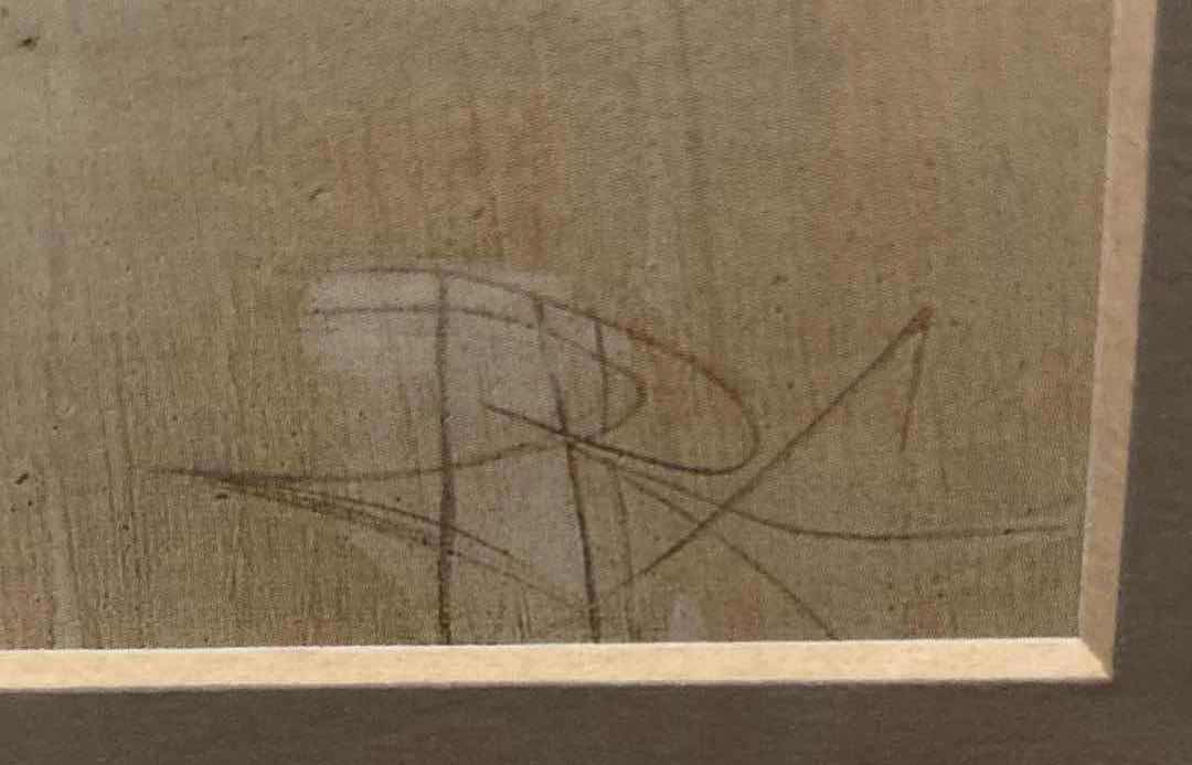 Photo 1 of BLUTENANATOMIE PAINTING SIGNED BY ROSE RICHTER ARMGART FRAMED REPRINT ARTWORK 19.5” X 19.5”