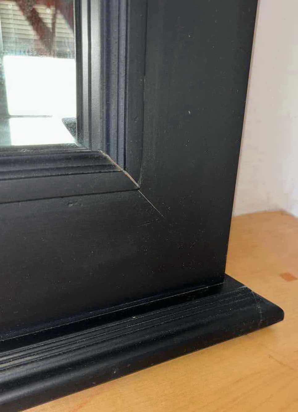Photo 1 of LARGE FRAMED MIRROR (BLACK) 2.5” X 38.5” H46”