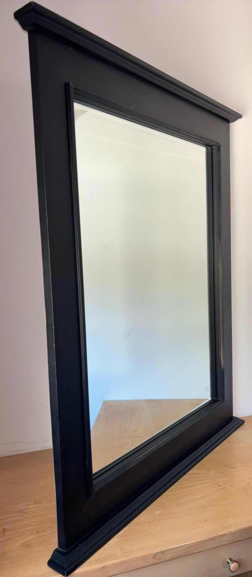 Photo 1 of LARGE FRAMED MIRROR (BLACK) 2.5” X 38.5” H46”