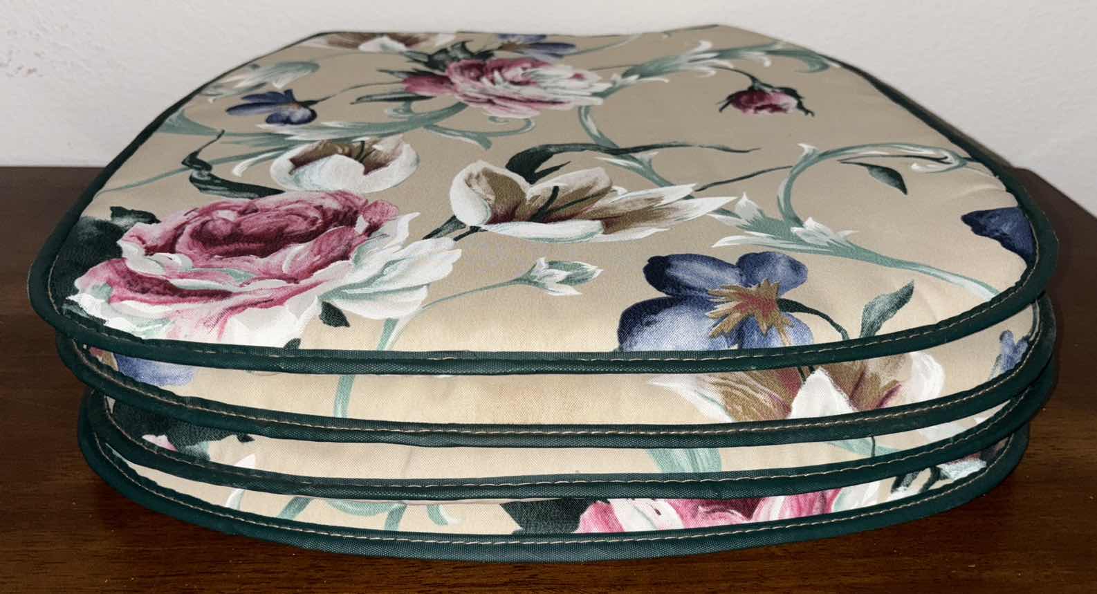 Photo 1 of FLORAL CHAIR PADS (4)