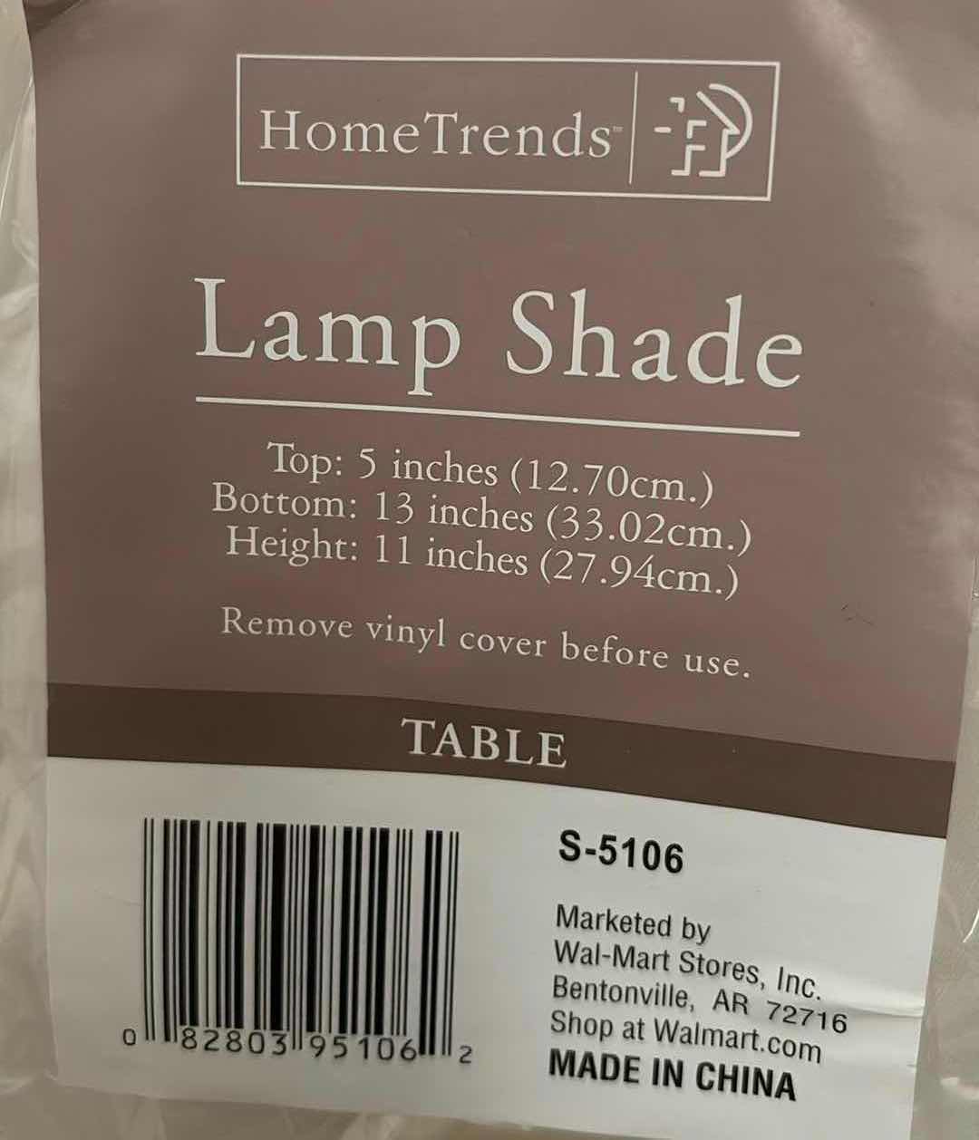 Photo 1 of NEW HOMETRENDS TABLE LAMP SHADE