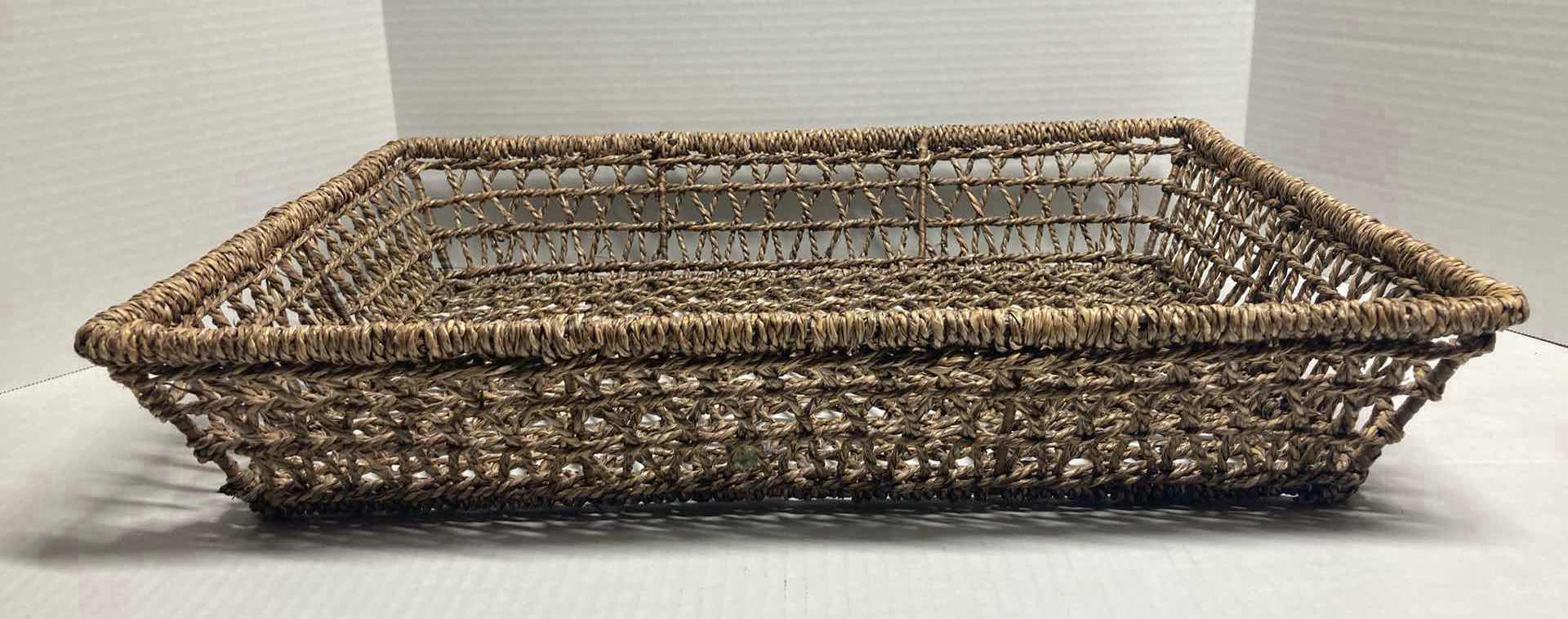 Photo 1 of RATTAN BASKET TRAY 22” X 16” H4”
