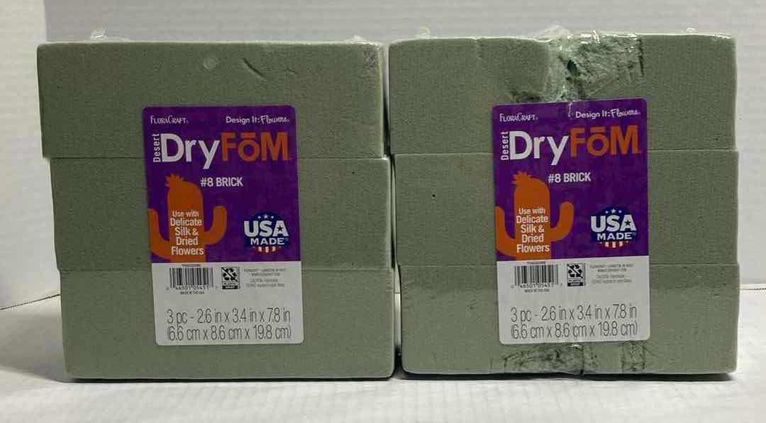 Photo 1 of ROSE/FLOWER DECORATIVE ARTIFICIAL FLOWERS W FLORA CRAFT DESERT DRY FOM (6PK)