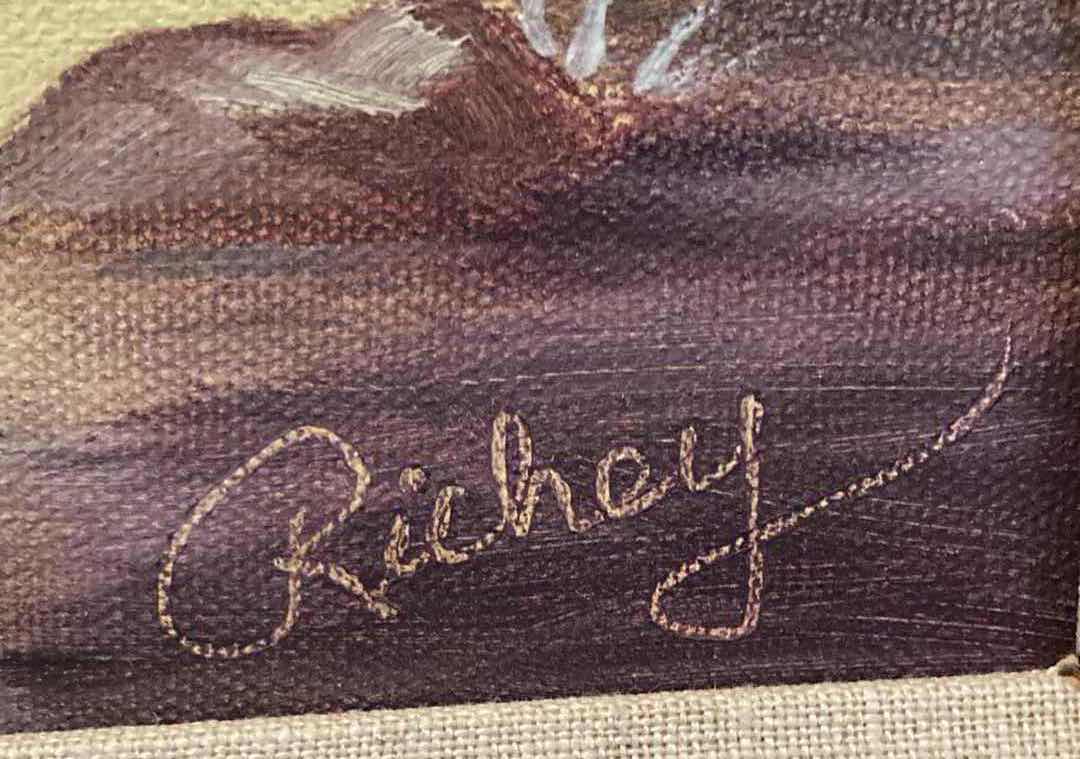 Photo 1 of DESERT LANDSCAPE PAINTING SIGNED BY RICHEY FRAMED ARTWORK