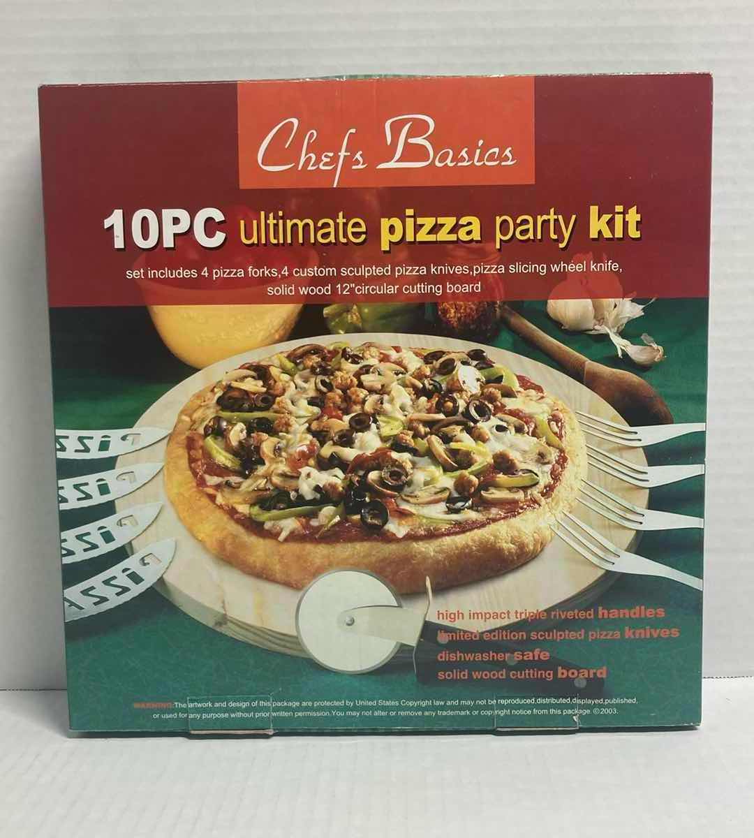 Photo 1 of CHEFS BASICS ULTIMATE PIZZA PARTY KIT (10PC) 12”