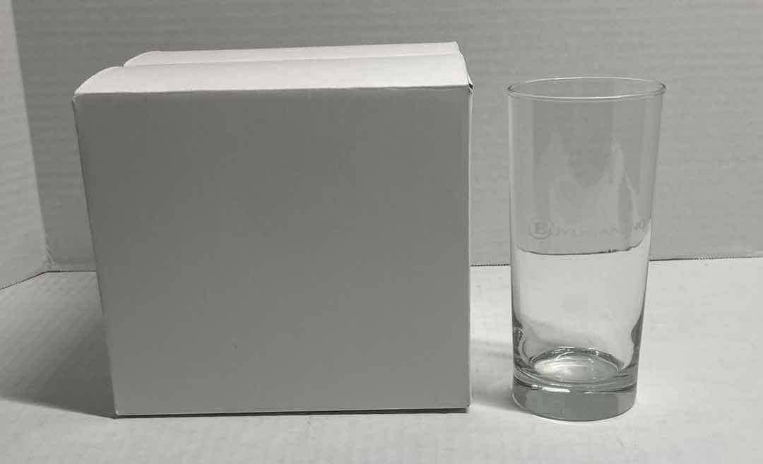 Photo 1 of BOYD GAMING 6” GLASS CUPS (SET OF 4)